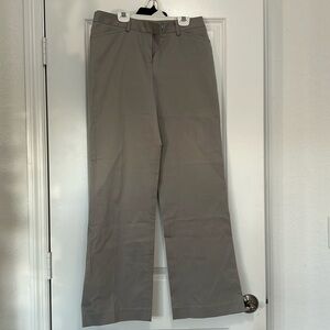 Grey Straight Leg J. Crew Trouser Pant